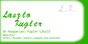 laszlo kugler business card