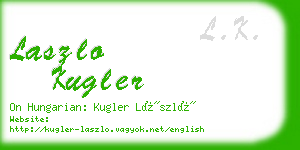 laszlo kugler business card